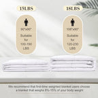 downluxe Down Alternative Blanket for Bed, Glass Beads, Queen, White - Image 5