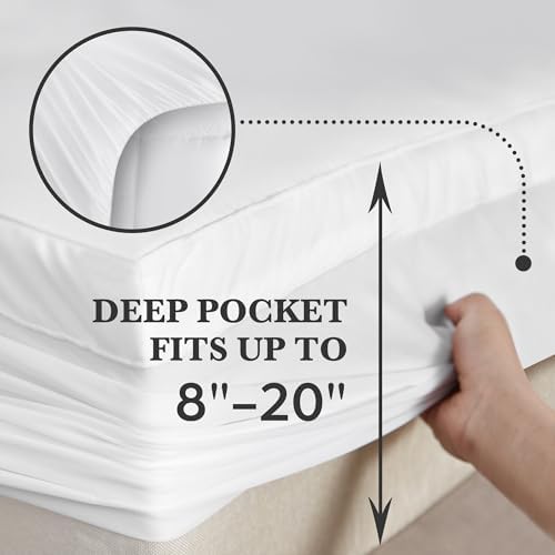 Hotel Grand Waterproof Pillow Top Mattress Topper King Size, 78 x 80 Inch - Image 5
