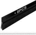 Door Sweep Brush Aluminum, 1 x 36 Inch, Black, 8 Set by Frienda