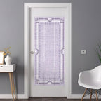 Window Privacy Film Frosted, Lavender Purple Botanical Non-Adhesive Static Cling Window Tint, Vintage Florals Geometric Minimalist Insulated Windows Frosted Films for Living Room, 35.4 x 78.7 Inches - Image 3