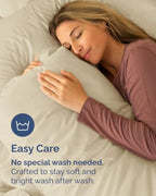 Standard Pillow Cases - 6 Pack Soft Pillowcase Covers - 20" x 26" (Cream) - Image 6