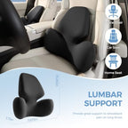 BEBAS Lumbar Support Pillow for Car, Memory Foam Back Cushion for Driving - Image 3
