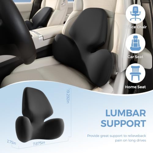 BEBAS Lumbar Support Pillow for Car, Memory Foam Back Cushion for Driving - Image 3