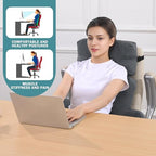 ROYALAY 2 Pcs Neck Pillow Lumbar Support for Recliner, Back Pillow for Chair with Adjustable Headrest Pillow, Back Rest Pillow for Office Chairs, Recliners,Sofa, Couch - Image 6