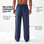 DOCKERS Fleece Pajama Pants for Men, 2 Pack Lounge Sleepwear with Pockets - Image 4