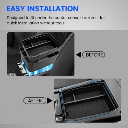 Center Console Organizer for 2026 Subaru Outback Console Armrest Tray (Double Layer) for 2026 Outback for 2026 Outback (Premium,Limited,Touring,Wilderness,Limited XT,Touring XT) Accessories - Image 6