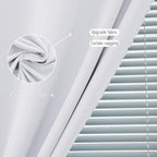 Stick On Blackout Curtains No Drill Required Self Adhesive Window Coverings for Bedroom Living Room Kitchen 46" W x 84" L White 1 Panel - Image 5