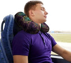 U Shape Travel Pillow Fractal Art Portable Neck Pillows Memory Foam Head and Neck Support Headrest Pillow for Airplane Sleeping - Image 7