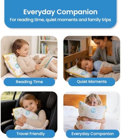 Toddler Pillow with Pillowcase, 13x18 Ergonomic Kids Travel Pillow with Rayon from Bamboo Jersey Knit Cover, Soft & Breathable, Machine Washable, for Toddlers 2-5 Years (Tgt Design) - Image 5