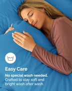 Standard Pillow Cases - 10 Pack Pillowcase Covers - 20" x 26" (Denim Blue) - Image 6