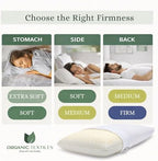 ORGANIC TEXTILES 100% Talalay Latex Bed Pillow with GOTS Certified Organic Cotton Cover (Queen Size - Soft) - Pack of 2 - Image 4