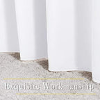 NICETOWN White Room Darkening Draperies and Curtains - Home Fashion Energy Saving Grommet Top Room Darkening Drape Panels for Bedroom (Set of 2, 46 by 72 Inch, White) - Image 6