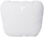 Quintor Genuine Nappa Leather Car Neck Pillow Custom Fit for Model 3/Y/S/X, Adjustable Headrest Cushion for Driving Support and Relaxation, 2-Pack Gift Set (White) - Image 3