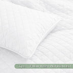 Exclusivo Mezcla Reversible Twin Quilt Bedding Set, White - Image 6