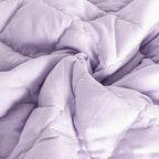 FLXXIE 43x60 Inches Down Alternative Toddler Comforter, Light Purple - Image 3
