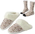 Fuzzy Slippers for Women Washable Cotton Slippers with Crew Socks by Unknown