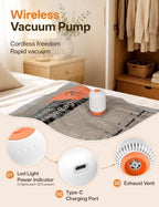 15 Pack Vacuum Storage Bags for Travel with Rechargeable Cordless Pump - Image 3