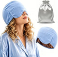 Weight-ed Eye Mask for Sleeping, 100% Blackout Satin Eye Mask, Gentle Pressure Comfort for Deep Sleep,360°Full Coverage Hat-Style Design,Perfect for Sleep, Travel, Naps & Relaxation by WENHULIOPTY