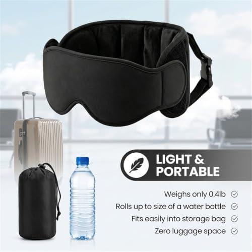 Avernio Travel Pillow with Eye Mask–2 in 1 Support Sleep System (3 in 1) - Image 5