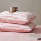 Bedorm Faux Fur Pillowcases Set of 2 Queen Size Plush Fluffy Pillow Cover Ivory and Pink, Zipper Closure - Image 6