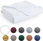 IR Imperial Rooms California King Quilt Bedspread White Leaf 8-Pack - Image 4