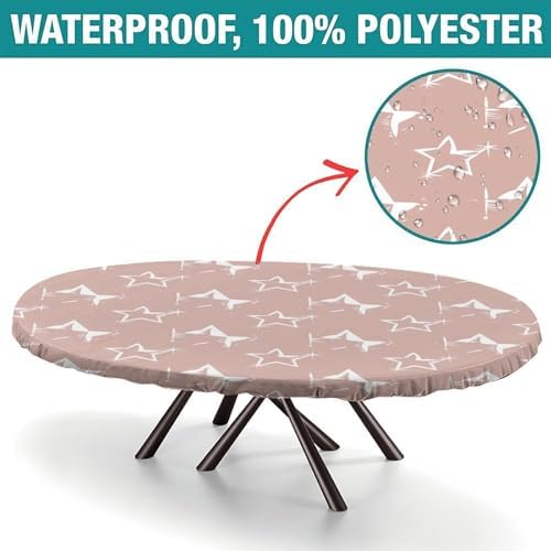 Tablecloths Oval, Plaid Pattern Printed on Elasticated Table Cover, for Business & Events Birthday Parties, Fits for 52" x 70" Oval Tables - Image 2