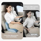 FLORICH Memory Foam Truck Seat Cushion,Car Seat Cushion and Lumbar Support Pillow for Office Chair, Ergonomic Back Support & Sciatica Relief for Long Drives(Blue) - Image 4