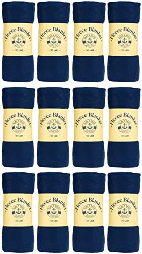 Yacht & Smith Soft Fleece Blankets 50 X 60, Lightweight, Cozy Warm Throws Dark Colorful Blanket Sofa Travel Outdoor, Wholesale by YACHTSMITH