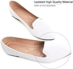 SAILING LU Women's Pointy Toe Ballets Flats PU Leather - Image 2