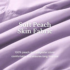 DAICO Lightweight Down Throw Blanket for Couch Purple Blanket 50"x70" - Image 3