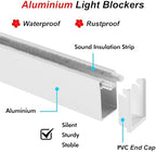 Heat-Resistant Light Blocking Strips, Insulating U Channel for Windows, 2 Pcs 185cm, Ideal for RV, Cinema, Hospital, Hotel - Grey Edge Sealing Solution - Image 3
