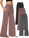 Showitty Wide Leg Pants for Women with Pockets, High Waist Yoga Lounge by Showitty