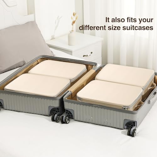 DIMJ Clothes Storage Bag 8 Pack, 19L Compression Storage Bags for Sweater, Closet, Sheet Storage Organizer with Window Handle, Compression Packing Cubes Space Saver Storage Bags with Zipper - Image 7