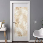 Window Privacy Film Frosted, Brown Botanical Non-Adhesive Static Cling Window Tint, Summer Palm Leaves Foliage Tropical Insulated Windows Frosted Films for Living Room, 35.4 x 78.7 Inches - Image 3