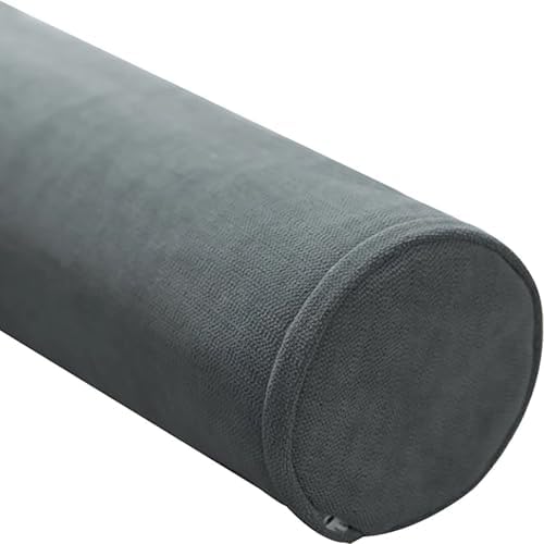 Cervical Neck Roll Pillow for Side Sleeping - Cylinder Bolster Pillows for Bed, Sofa and Yoga, Car, Travel, for Spine, Legs, Back, Neck Support, Removable Washable Cover(@15,15x50cm/6x19.6in) by Unknown