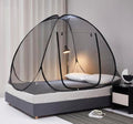Mengersi Pop Up Mosquito Net for Bed,Portable Folding Mosquito Net Tent with Net Bottom for Baby Adults Camping Travel(Black,Twin) by Mengersi
