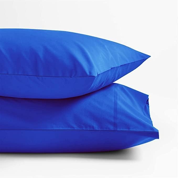 Kamas Egyptian Cotton Sateen Weave Pack of 2 Extra Large Pillowcase to Fit Your Oversized Pancake Large Huge & Gusseted Pillows (Royal Blue, King Oversize- 23x43) - Image 4