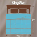 Utopia Bedding Comforter King Size, Duvet Insert, Aqua, 90 x 102 Inches - Image 2