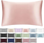 100% Mulberry Silk Toddler/Travel Pillowcase,Both Sides 19MM Silk Small Pillow Case with Hidden Zipper for Kids/Baby 1pc,Blush Pink,13"x18" by SILKTALE