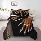 Erosebridal African American Comforter Set King Size Black Woman Bedding Set for Women Girls Afro Magical Comforter Black Female Quilt Duvet for Teens Adult Melanin Bedroom Decor, 3 Piece by Erosebridal