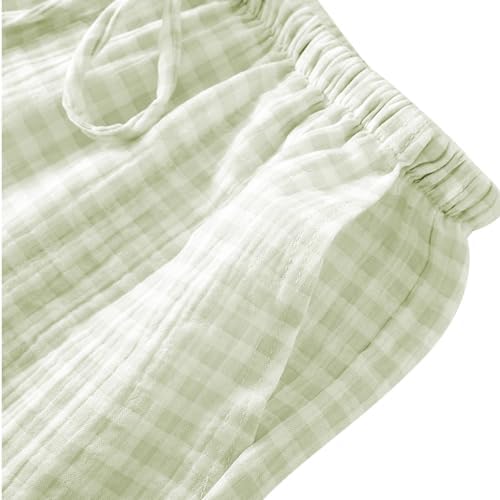 STMAHER 2 Pack Women's Cotton Pajama Bottoms Lightweight Sleep & Lounge Pants Plaid Sleepwear Long Pj Pants - Image 3