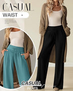 3 Pack Women's Comfy Lounge Pants Wide Leg Yoga Pants - Image 4