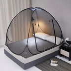 Mengersi Pop Up Mosquito Net for Bed,Portable Folding Mosquito Net Tent with Net Bottom for Baby Adults Camping Travel(Black,Twin) - Image 2