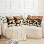 Erosebridal Rustic Cabin Throw Pillow Covers 24x24 Set of 2 Farmhouse Country Bear Cushion Cover Hunting Theme Forest Wild Animal Throw Pillow Case for Bed Couch Sofa Western Country Home Decor - Image 6