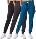 3 Pack Women's Joggers Sweatpants Lounge Pants Yoga Workout Pajama Pockets by RealEssentials