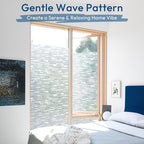 rabbitgoo Window Privacy Film, Static Cling, Frosted Silk, 35.4" x 118.1" - Image 2