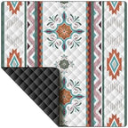 Picnic Ground Mat for Camping and Park Seating, 200 X 200 Cm Quilted Outdoor Mat with Easy Carry Storage Design Camping Picnic Blanket Ground Cover Tent Floor Pad Quilted Grass Foldable Travel Damp by Unknown