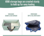 VENO Moving Bags, Wide Open Top, Clear Window, Light Green, 10 Pack - Image 5