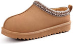 Litfun Women's Genuine Suede Fur Lined Slippers Fuzzy Winter House Shoes - Image 4
