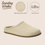 Sunday Walks Women’s Knit Mules, Slip-On Casual Clogs, Lizz - Image 5